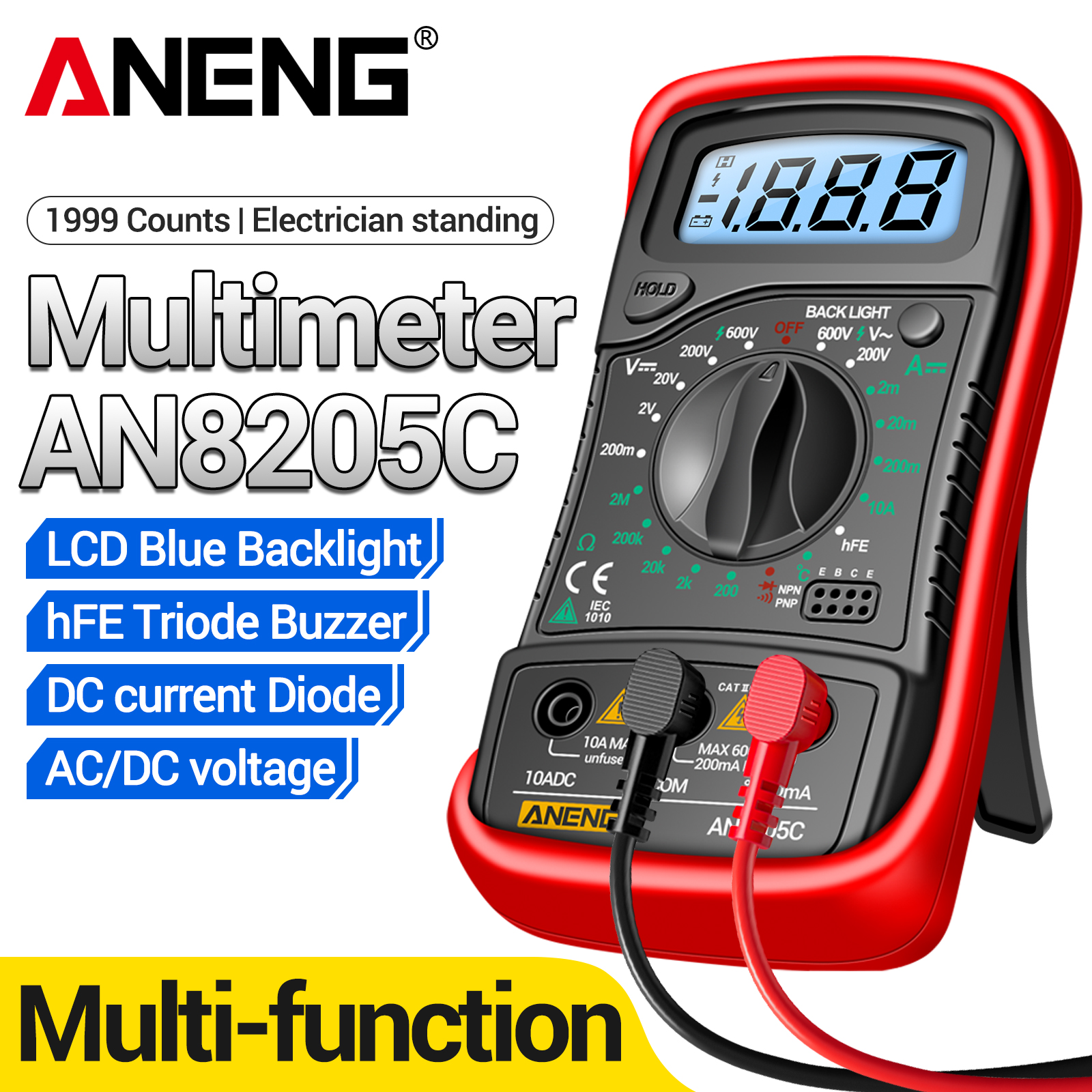 Electronic Repair - ANENG AN8205C Handheld Multimeter Volt Current