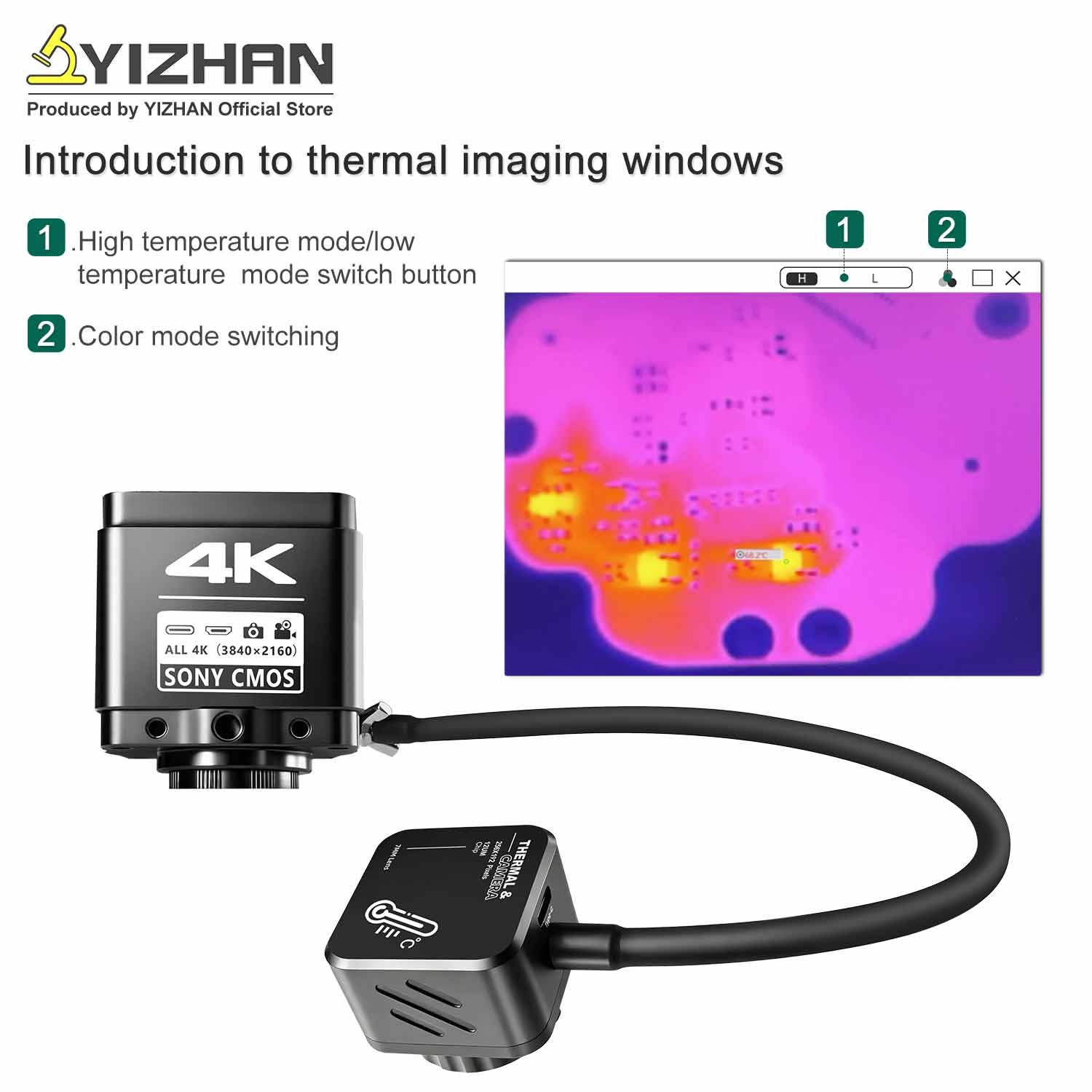 YIZHAN Thermal Imager 4k Elect - Electronics Repair Images avis et prix